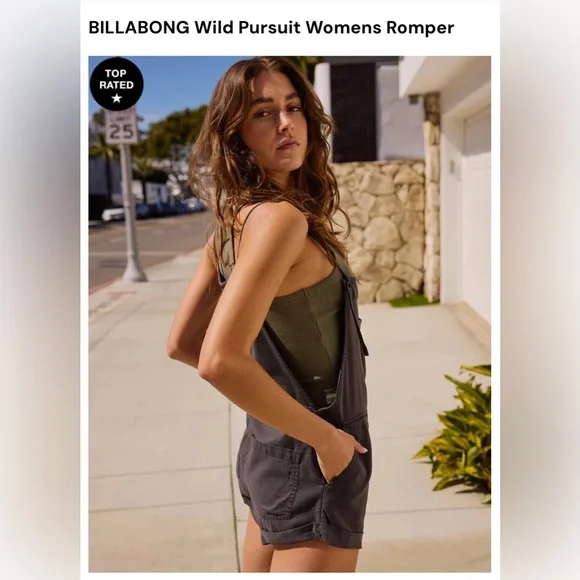 NWT Billabong Wild Pursuit Romper ~ Large - Picture 2 of 10